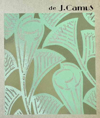Jacques Camus - Pochoir Art déco n°86 "Dés et palmes égyptiennes" 58 Facettes INV80