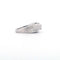 Bague 54 Bague satinée en or blanc 18 kt avec diamants taille brillant 58 Facettes