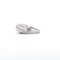 Bague 54 Bague satinée en or blanc 18 kt avec diamants taille brillant 58 Facettes