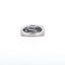 Bague 54 Bague satinée en or blanc 18 kt avec diamants taille brillant 58 Facettes