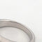 Bague 54 Bague satinée en or blanc 18 kt avec diamants taille brillant 58 Facettes