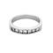 Bague 53 Alliance demi-tour - Bague en or blanc 18 carats et diamants 58 Facettes BO/250073