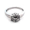 Bague Bague rosette en or blanc 18 ct et diamants 58 Facettes UKA000003RN