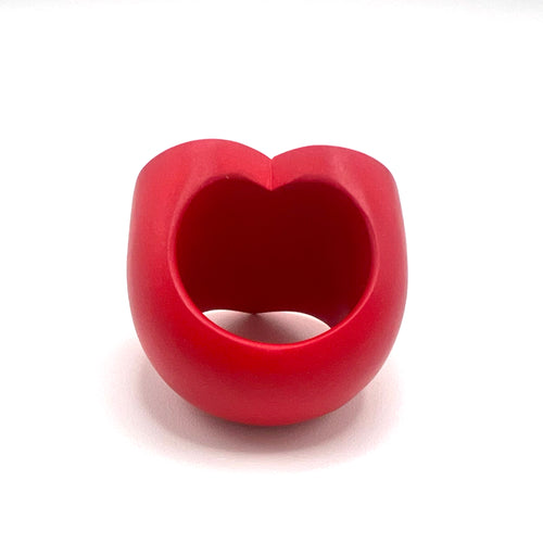 Bague Stoffel - Bague cœur en corail reconstitué 58 Facettes UKA000012GM