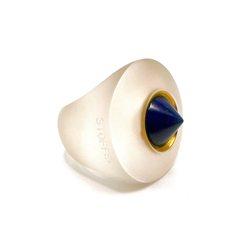 Bague STOFFEL - Bague en or jaune 18K avec lapis-lazuli et quartz 58 Facettes UKA000014GM