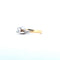 Bague 52 Bague solitaire bicolore - Diamant 0,23 ct en or 18 K 58 Facettes