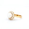 Bague 54 Bague en or jaune 18 kt avec perle Akoya et diamants 58 Facettes