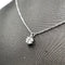 Collier SENIA - Collier solitaire en or blanc 18K avec diamant 58 Facettes UKA000073GM