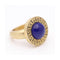 Bague AZTECA - Bague en or jaune 18 kt avec lapis-lazuli 58 Facettes UKD102946JC