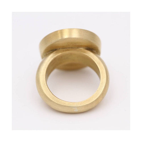 Bague AZTECA - Bague en or jaune 18 kt avec lapis-lazuli 58 Facettes UKD102946JC