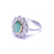 Bague RAINA - Bague en or bicolore 18 ct avec diamants et émeraude 58 Facettes UKD359454EJ