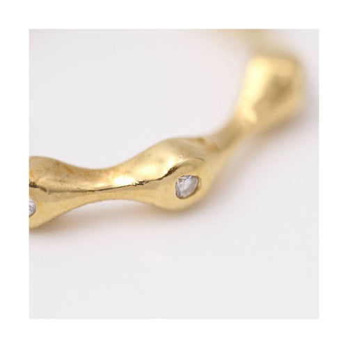 Bague ONDAS - Bague en or jaune 18 kt et diamants 58 Facettes UKD359540JC
