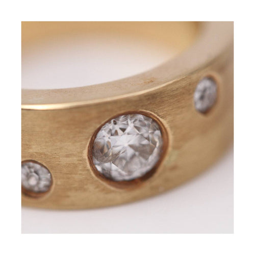 Bague J.Cayellas - Bague unisexe en or jaune 18 ct et diamants 0,70 ct 58 Facettes UKD359554JC