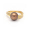 Bague 55 LARGÉ - Bague en or rose 18 kt avec perle et diamants 58 Facettes UKD359665LF