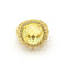 Bague 56 Bague - Diamants et quartz citron en or jaune 18 kt 58 Facettes UKD359671LF