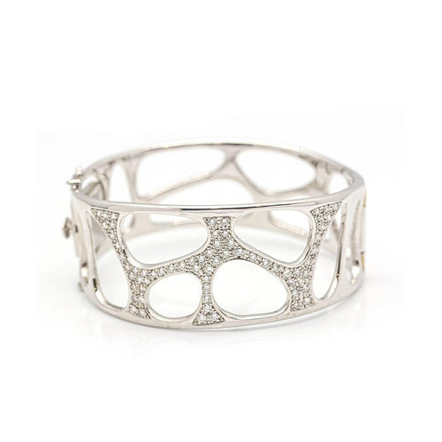 Bracelet DALI - Bracelet en or blanc 18 kt et diamants 58 Facettes UKD359680LF