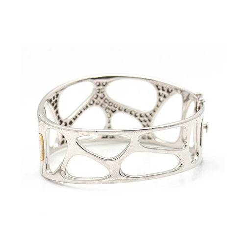 Bracelet DALI - Bracelet en or blanc 18 kt et diamants 58 Facettes UKD359680LF