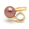 Bague ORÊ - Bague en or rose 18 kt avec diamants et perle 58 Facettes UKD359699LF