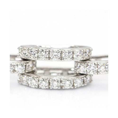 Bracelet CLASS - Bracelet maillons en or blanc 18 kt et diamants 58 Facettes UKD359742LF