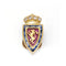 Broche FC Zaragoza - Broche écusson en or jaune 18 ct, diamants, rubis et saphirs 58 Facettes UKD359905JC
