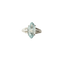 Bague 49 Bague or blanc aigue-marine 2.15 carats 58 Facettes