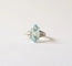 Bague 49 Bague or blanc aigue-marine 2.15 carats 58 Facettes