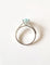 Bague 49 Bague or blanc aigue-marine 2.15 carats 58 Facettes