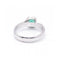 Bague 52 VITE - Bague en or blanc 18 kt avec émeraude et diamants 58 Facettes UKD360103AS