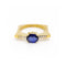 Bague KLASH - Bague en or jaune 18 kt, saphir de Ceylan et diamants 58 Facettes UKD360264JE