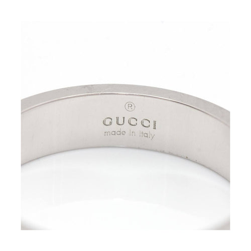 Bague Gucci Icon - Bague motif GG en or blanc 18 ct 58 Facettes UKD360482FJ