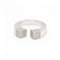 Bague QUARE - Bague pavée en or blanc 18 kt et diamants 58 Facettes UKD360525FJ