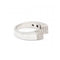 Bague QUARE - Bague pavée en or blanc 18 kt et diamants 58 Facettes UKD360525FJ