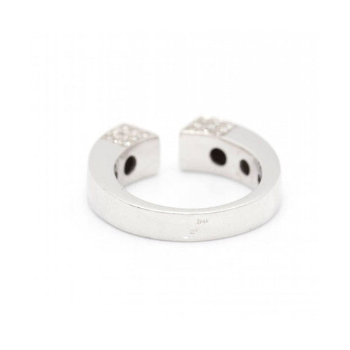 Bague QUARE - Bague pavée en or blanc 18 kt et diamants 58 Facettes UKD360525FJ
