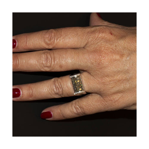 Bague CENTOVENTUNO - Bague en or blanc 18 ct et diamants champagne 58 Facettes UKD360527FJ