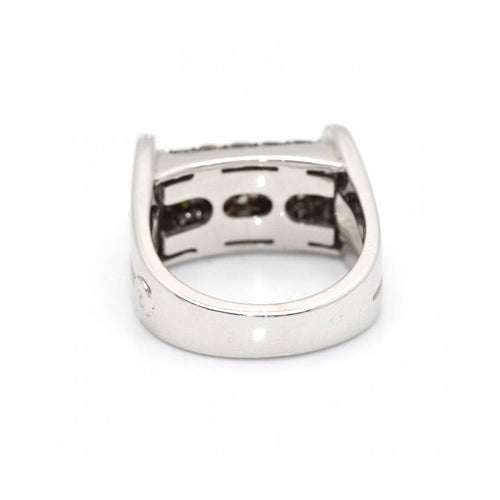 Bague CENTOVENTUNO - Bague en or blanc 18 ct et diamants champagne 58 Facettes UKD360527FJ