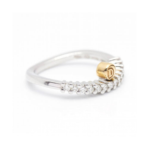 Bague Damiani - Bague en or bicolore 18 kt avec diamants 58 Facettes UKD360528FJ
