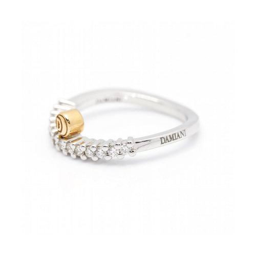 Bague Damiani - Bague en or bicolore 18 kt avec diamants 58 Facettes UKD360528FJ