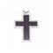 Pendentif Creu de Diamants - Pendentif croix en or blanc 18 kt et diamants 1,75 ct 58 Facettes UKD360974FV