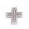 Pendentif Creu de Diamants - Pendentif croix en or blanc 18 kt et diamants 1,75 ct 58 Facettes UKD360974FV