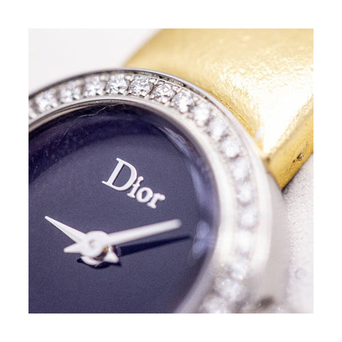 Montre Dior La D de Dior - Montre femme quartz en acier avec diamants 58 Facettes UKD362090SO
