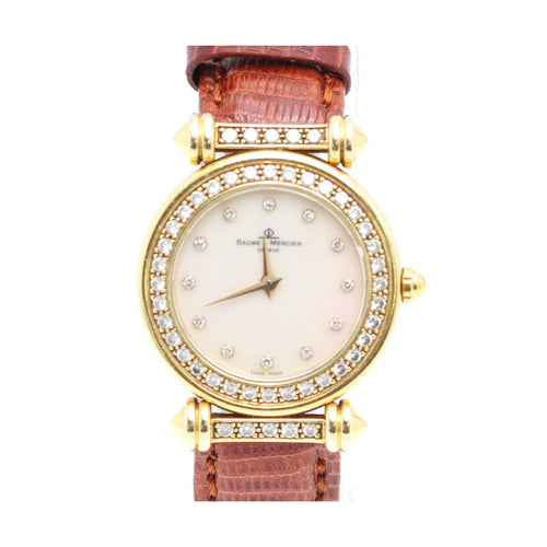Montre Baume & Mercier Classic - Montre femme en or jaune 18 ct avec diamants 58 Facettes UKD362658