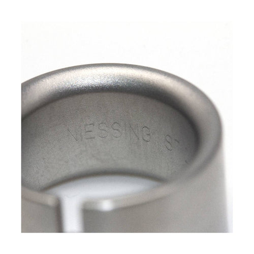 Bague Niessing Abakus - Bague en acier sablé, largeur 9 mm 58 Facettes UKD362812SO