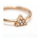 Bague Triangle - Bague en or rose 18 kt et diamants 58 Facettes UKD363103CG