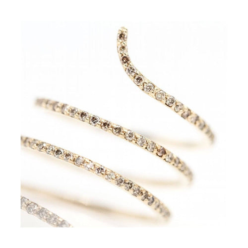 Bague Bague spirale - Bague en or rose 18 ct et diamants 0,40 ct 58 Facettes UKD363120CG