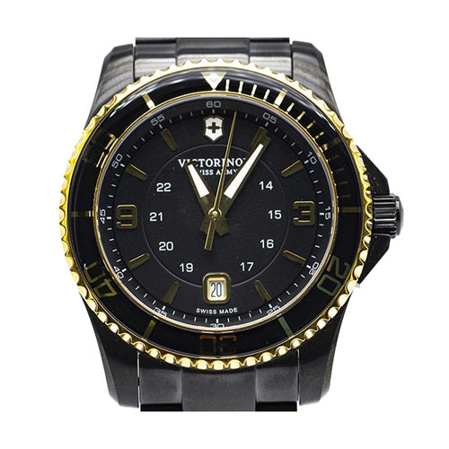 Montre Victorinox - Montre Maverick V241884 en acier noir 43 mm 58 Facettes UKD363151SO