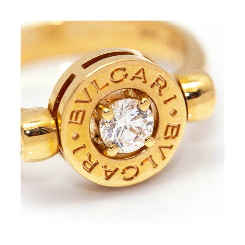 Bague 54 BVLGARI Flip - Bague en or rose 18 kt avec diamant 0,25 ct 58 Facettes UKD363775UZ