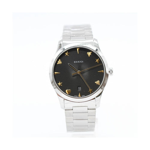 Montre Gucci G-Timeless - Montre YA1264029A en acier, cadran bleu 58 Facettes UKD363884FJ