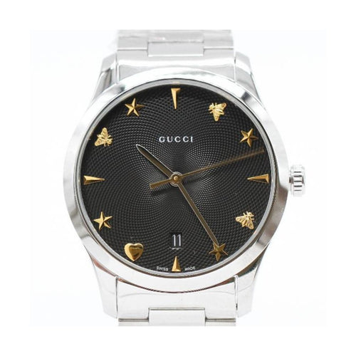 Montre Gucci G-Timeless - Montre YA1264029A en acier, cadran bleu 58 Facettes UKD363884FJ