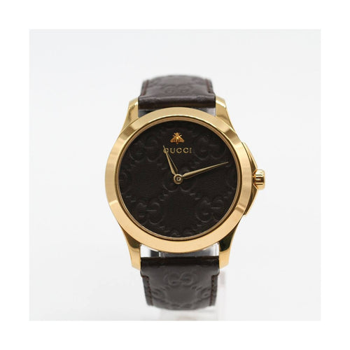 Montre Gucci - Montre YA1264035 en acier plaqué or 58 Facettes UKD363896FJ