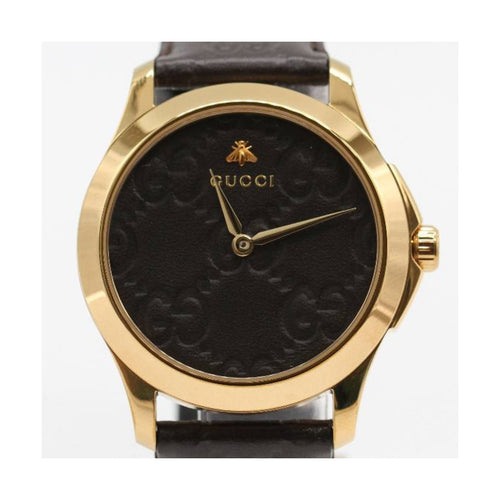 Montre Gucci - Montre YA1264035 en acier plaqué or 58 Facettes UKD363896FJ